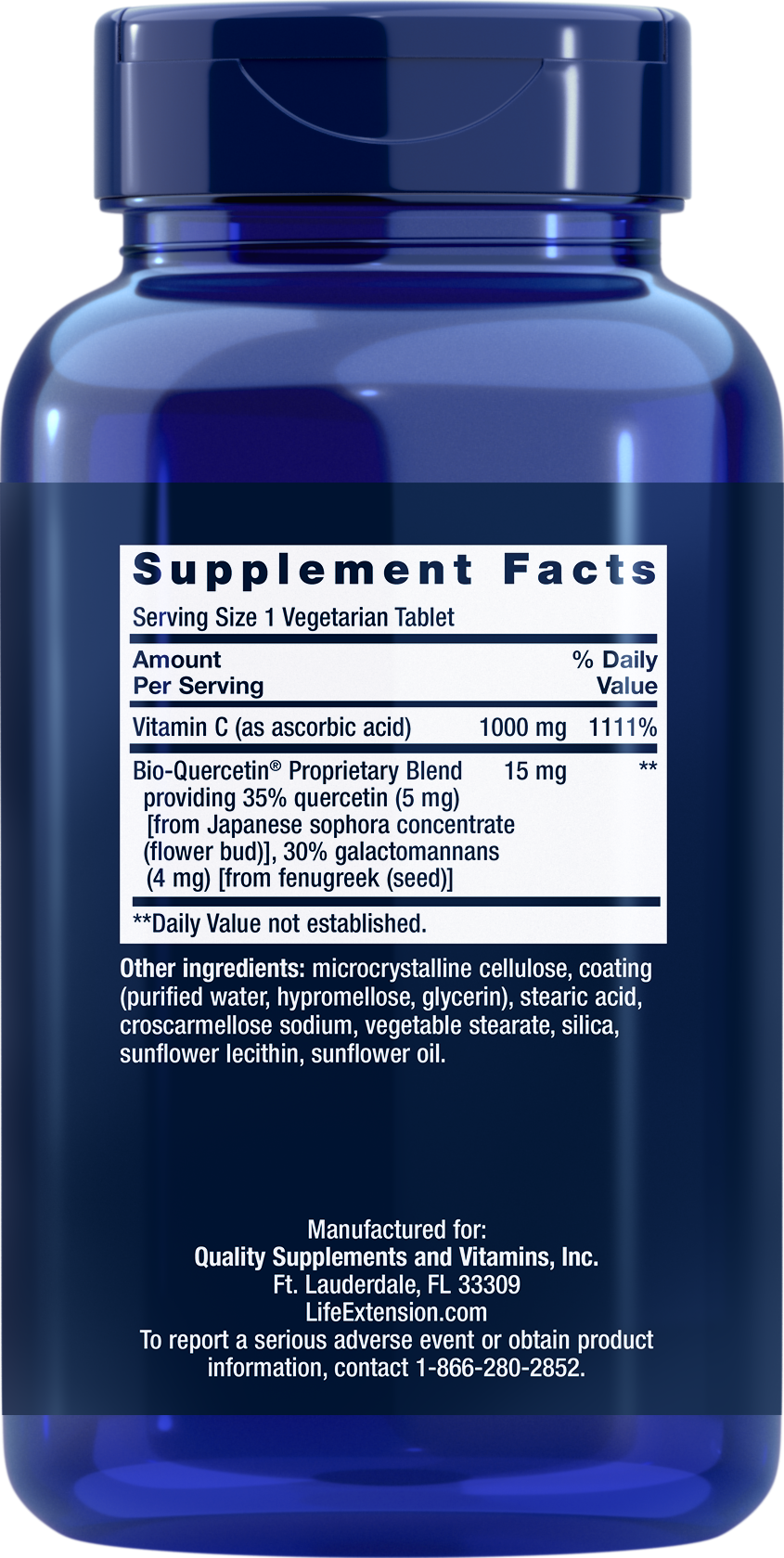 Vitamin C and Bio-Quercetin, 250 tabs